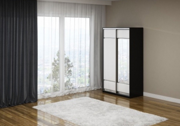 Шкаф-купе 2х дв Como/Veda 1 зеркало