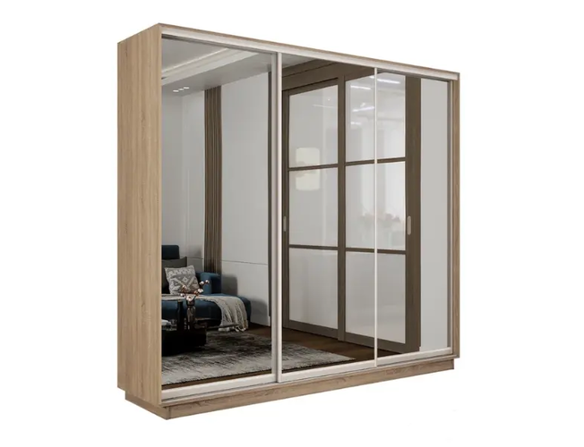 Шкаф-купе Экспресс 3-х дверный (Зеркало)