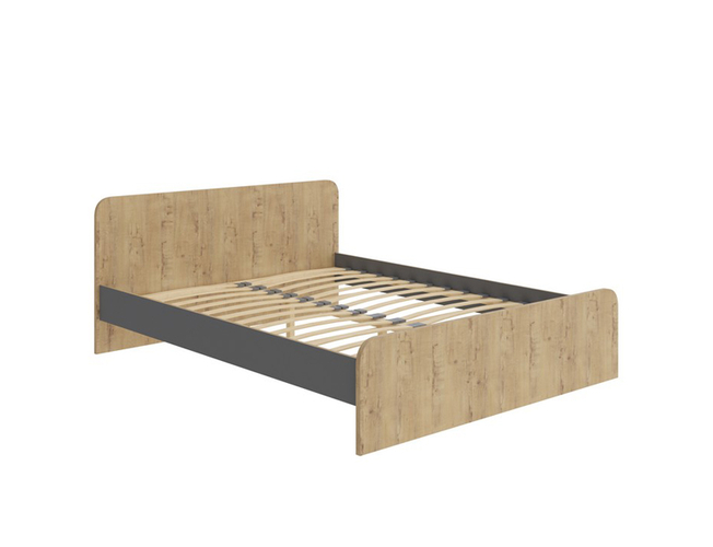 Кровать Way Plus с подъемным механизмом, Бунратти/вулканический серый