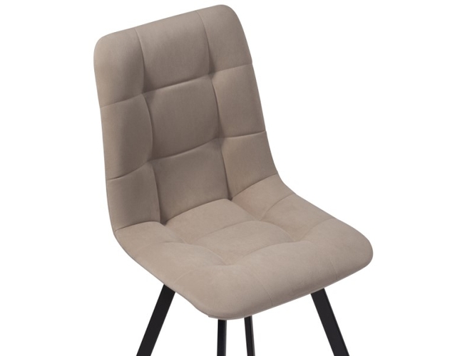 Стул на металлокаркасе Чилли черный/латте (Арт.489704)