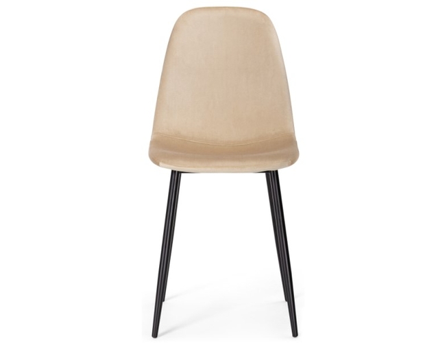 Стул на металлокаркасе Lilu dark beige/black (Арт.15121)