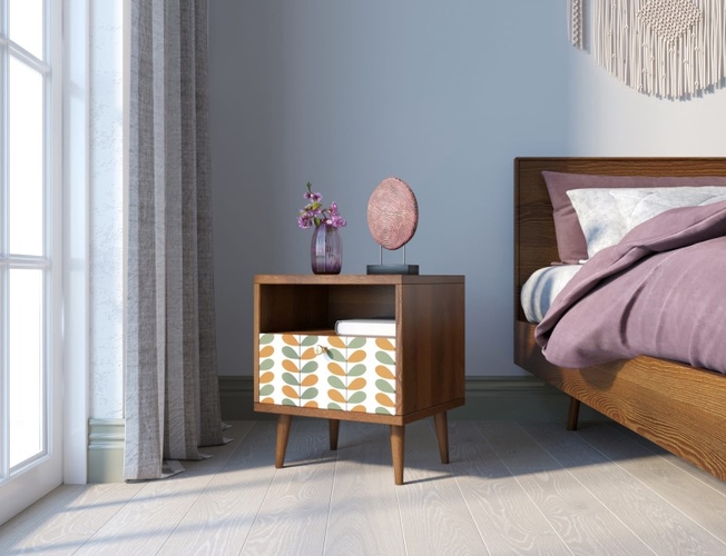 Тумбочка Berber с одним ящиком 23 принт (Арт BB06/Print_23)