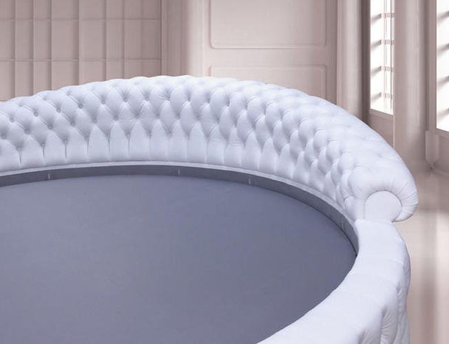 Купить круглую кровать Letti Soft Wall