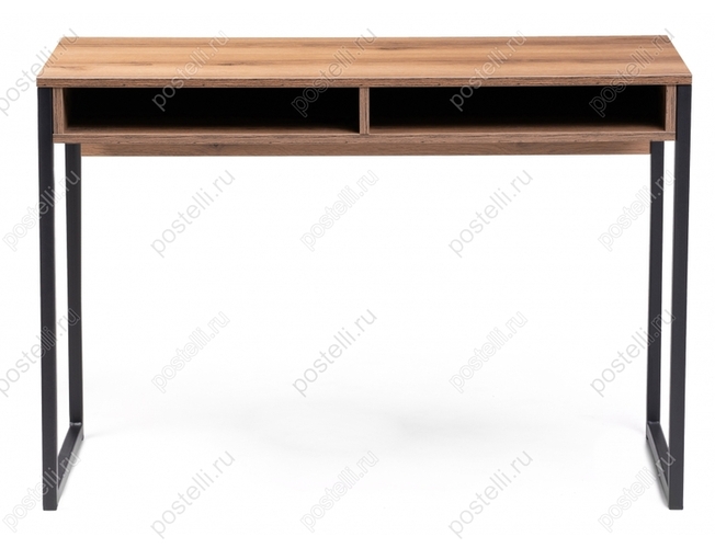 Письменный стол Леон Лофт черный матовый/дуб делано темный (Арт. 489684)