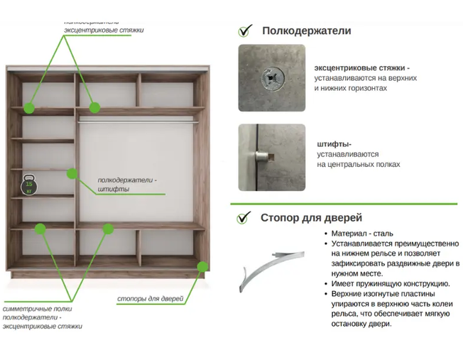Шкаф-купе Экспресс Люкс 2-х дверный (Фото №1022 Улица)