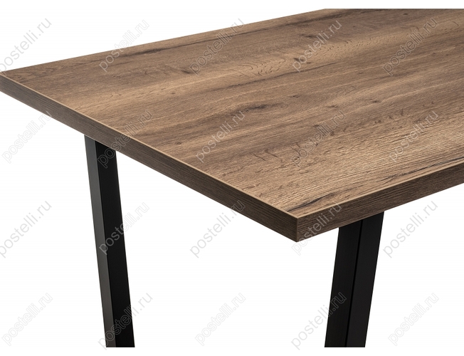 Стол Эльпатия 150 дуб галифакс/черный матовый (Арт. 368657)