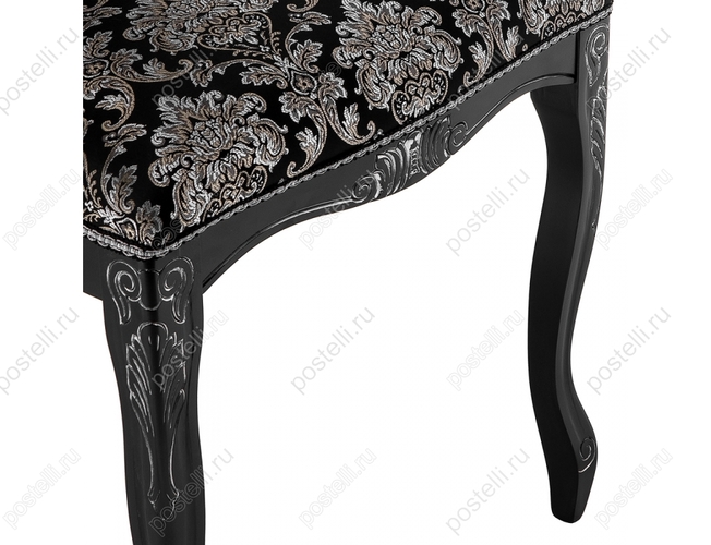 Стул Клето патина серебро/черный (Арт.309305)