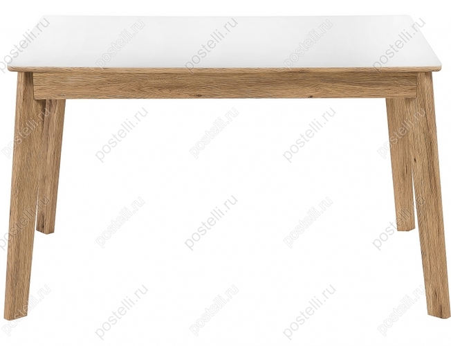 Стеклянный стол Арья дуб монтана/белый (Арт. 462109)