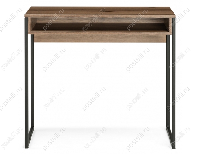 Письменный стол Лео Лофт черный матовый/дуб делано темный (Арт. 489680)