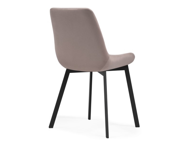 Стул на металлокаркасе Челси латте/черный каркас (Арт.489741)